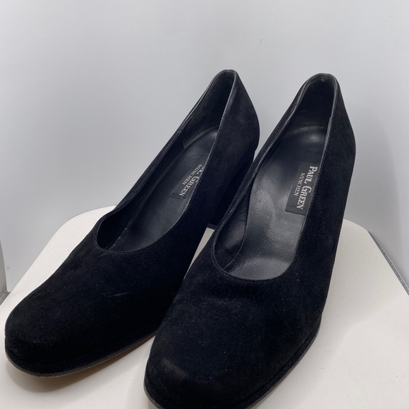 Paul Green Suede Block Heel Pumps - Picture 6 of 6